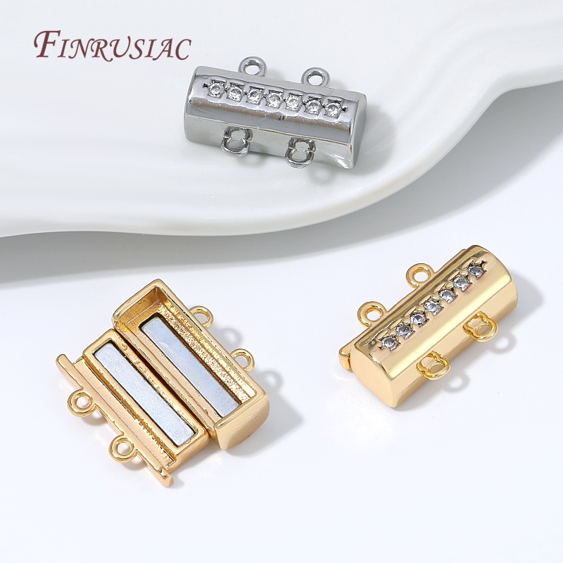 Gold Plated Jewelry - Cierre Magnético para Collar, Conector Chapado