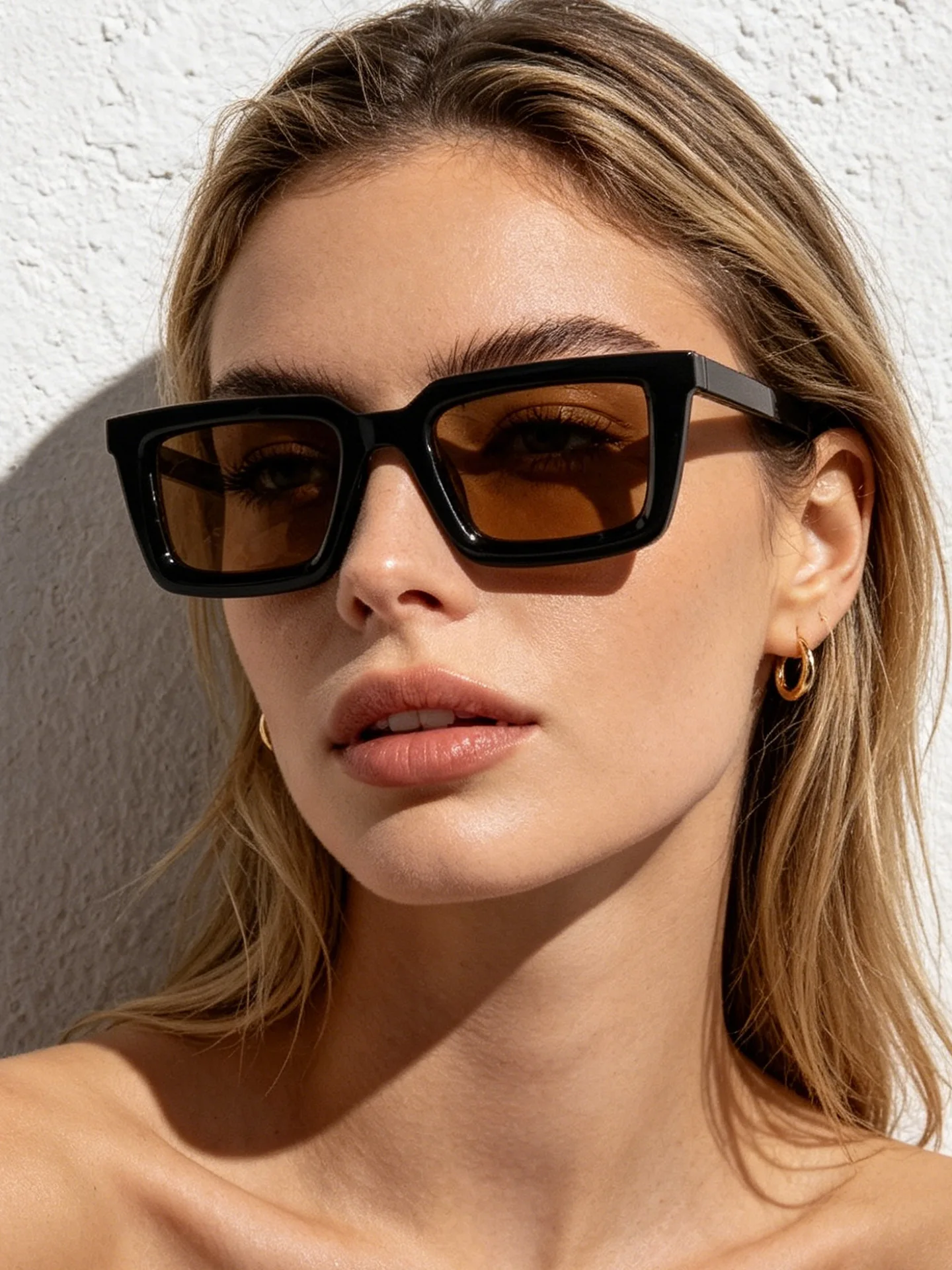 Designer Sunglasses - Gafas de sol rectangulares de estilo