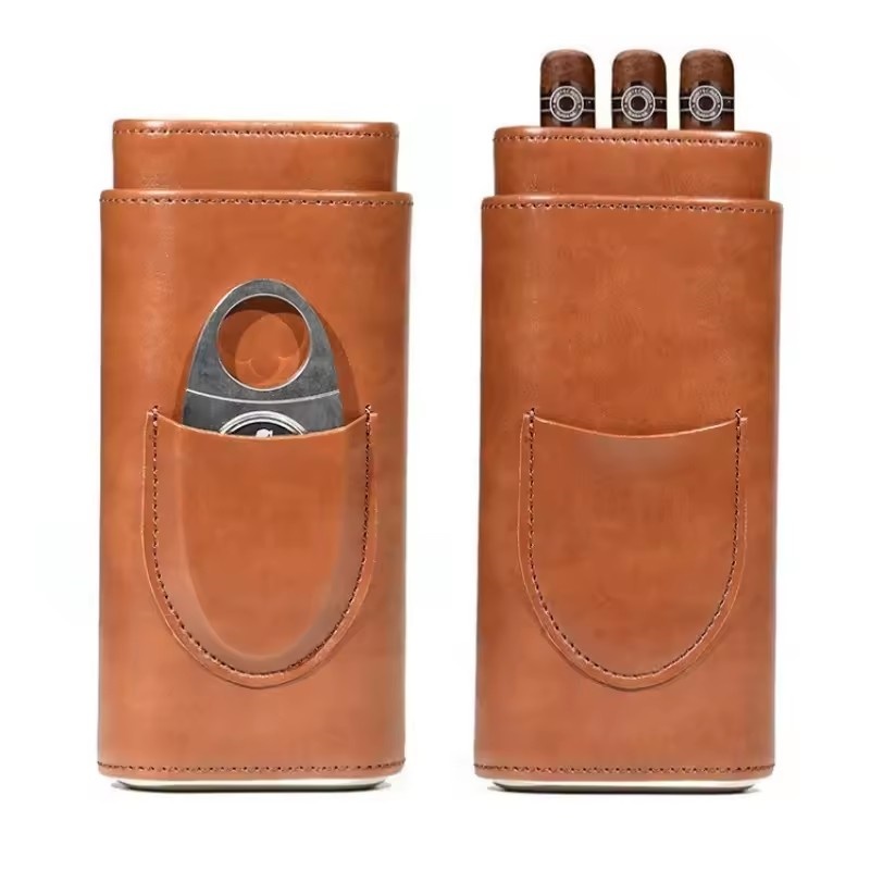 Estuche de cuero para puros, b - Premium Cigar Case reseña y precio
